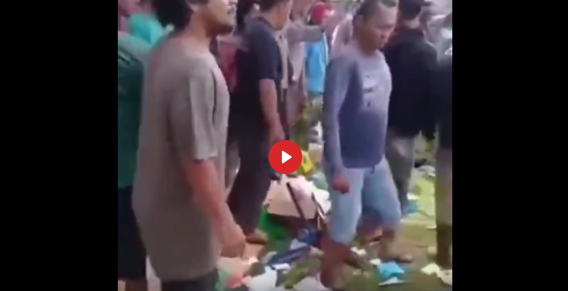 VILLAGERS IN INDONESIA REFUSE THE JAB BY DESTROYING "VACCINE" CENTER
