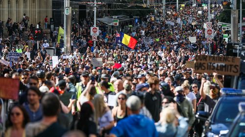 More wild scenes in Melbourne on third day of protests