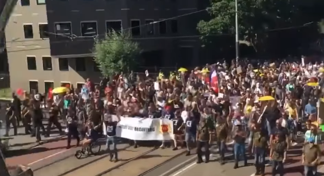 Worldwide, Everywhere….Huge demonstrations all over the world, they are joined by the military